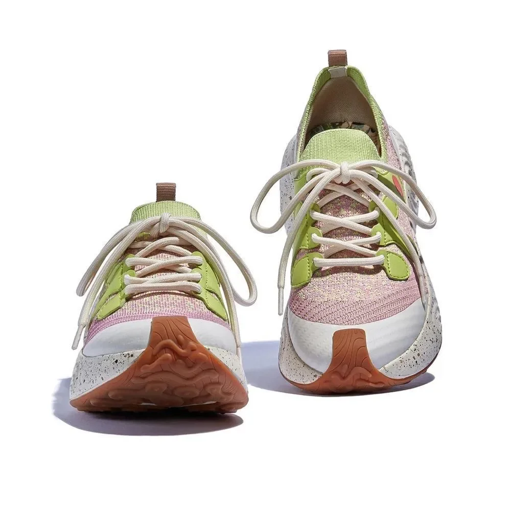 UIN Women's Platform Casual Comfortable Fashion Sneaker (Raspberry Matcha Brava)